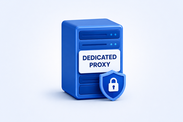 dedicated proxy - a private proxy server for one user only