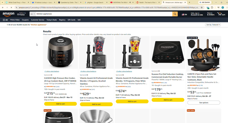 whitecloakproxy review - access the ecommerce site amazon