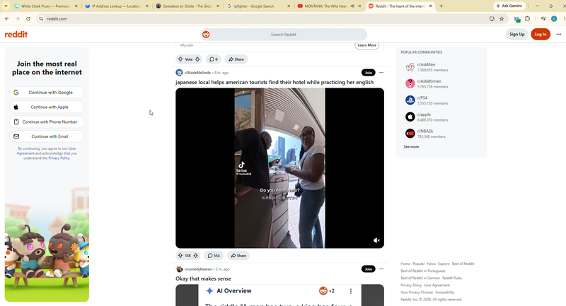 whitecloakproxy review - access the reddit website