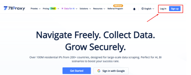 711proxy review - Create an account and log in