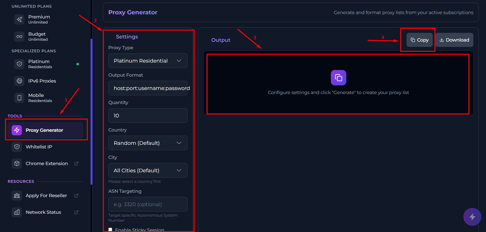 proxyomega review - install and create a proxy