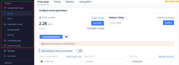 711proxy review - Open the proxy setup page