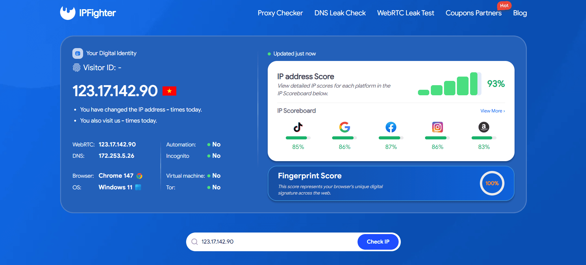 backconnect proxy service - check proxy on ipfighter