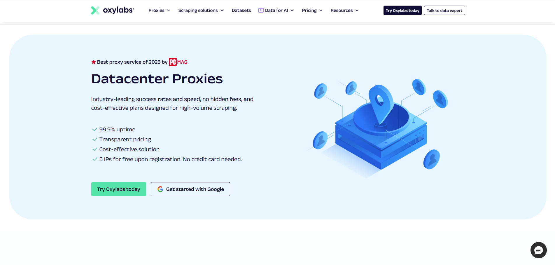 datacenter proxy - oxylabs