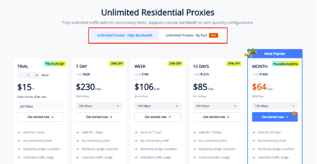 711proxy review - Prices for unlimited rotating plans