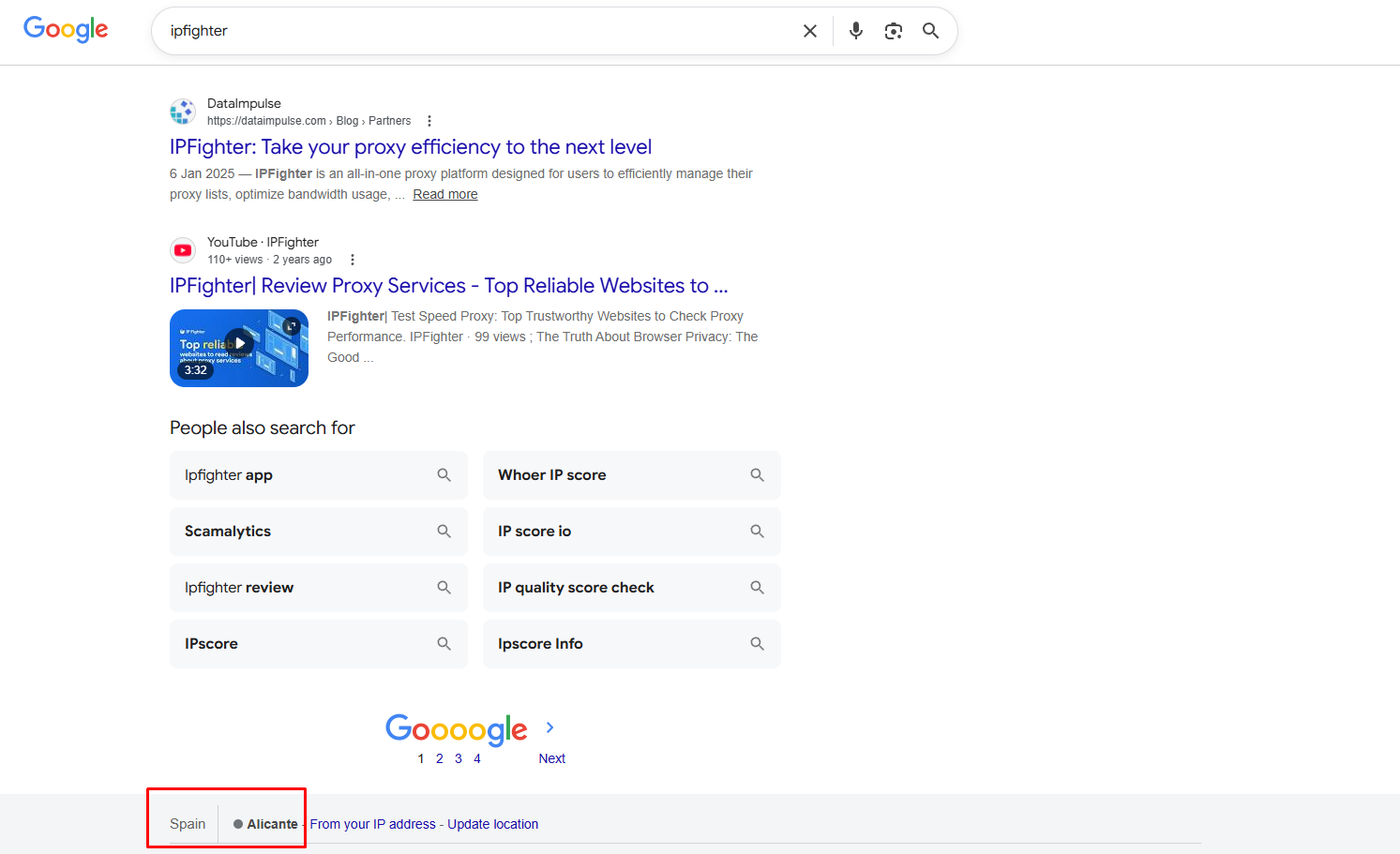 coproxy review - check on the Google search bar