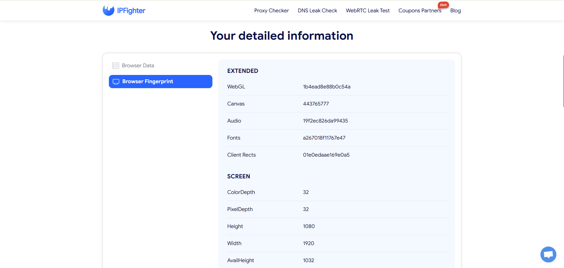 Does using Tor with a VPN disable browser fingerprinting - Check your browser fingerprint and IP quality on IPFighter