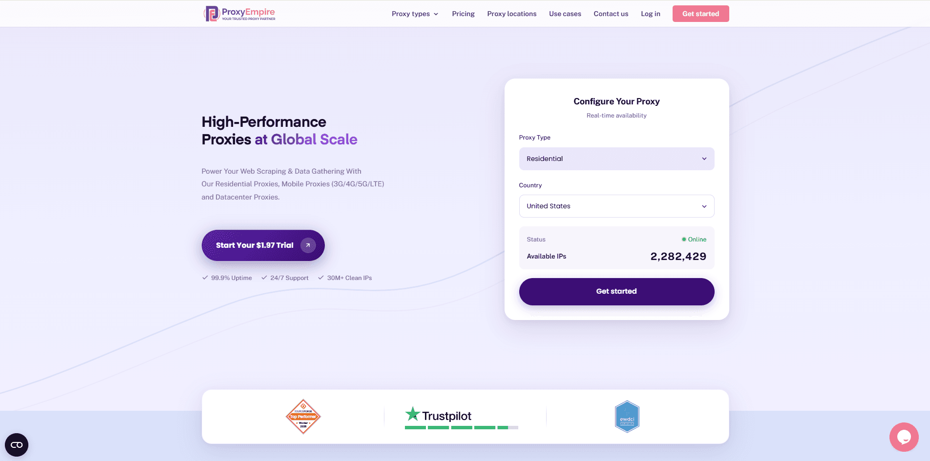 elite proxy - proxyempire homepage