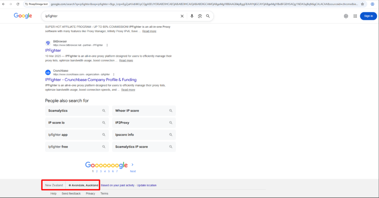 proxyomega review - check proxies quickly using google search