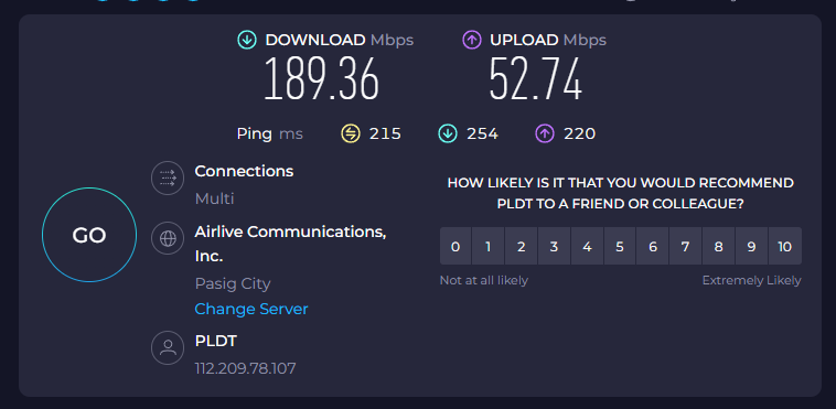 byteful review - Check proxy on Speedtest