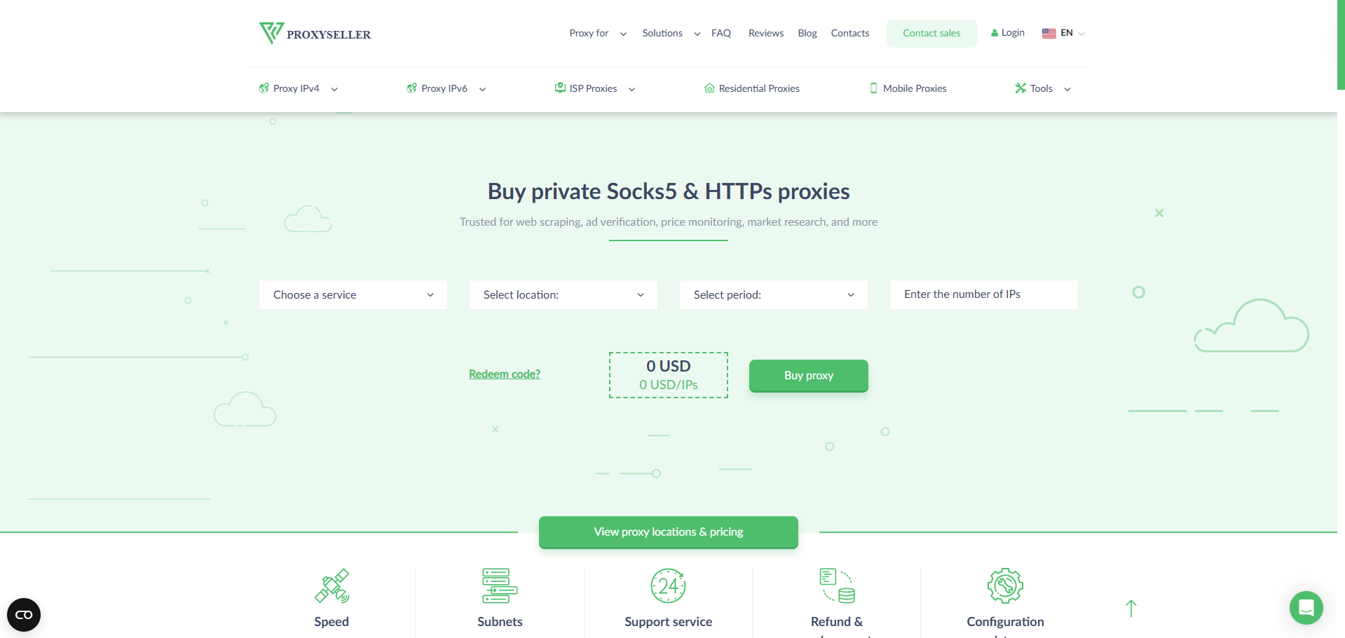 difference between datacenter and residential proxies - Proxy-Seller homepage