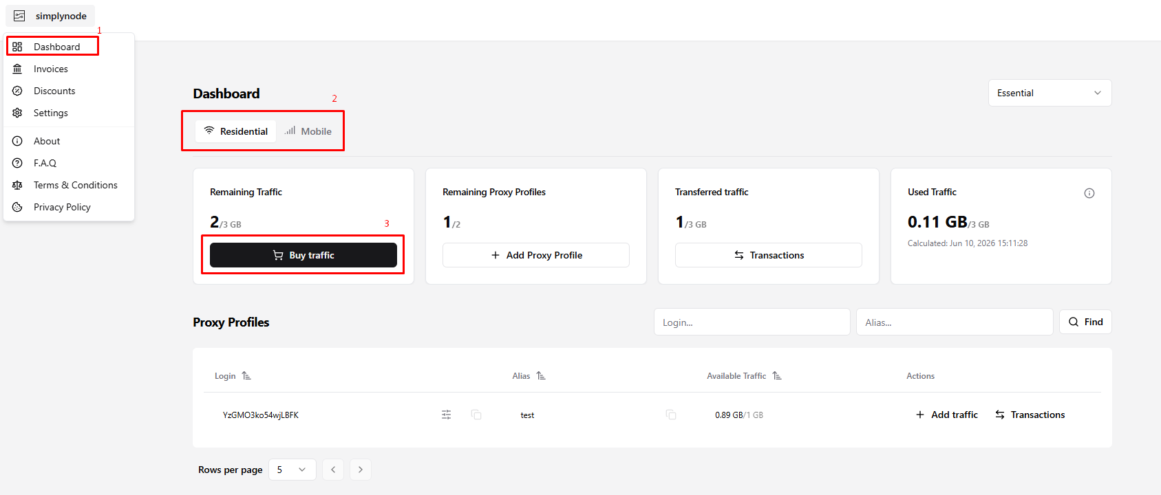 simplynode review - Buy traffic