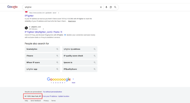 711proxy review - Check on the Google search bar