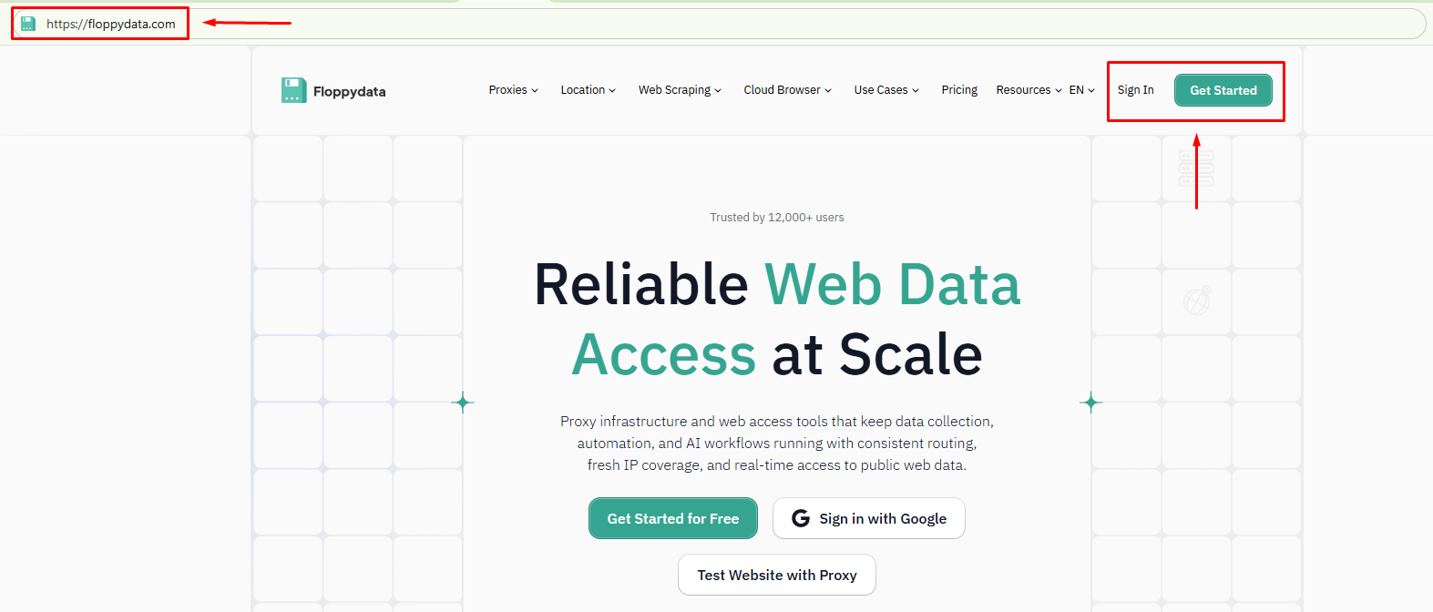 floppydata review - create or log in