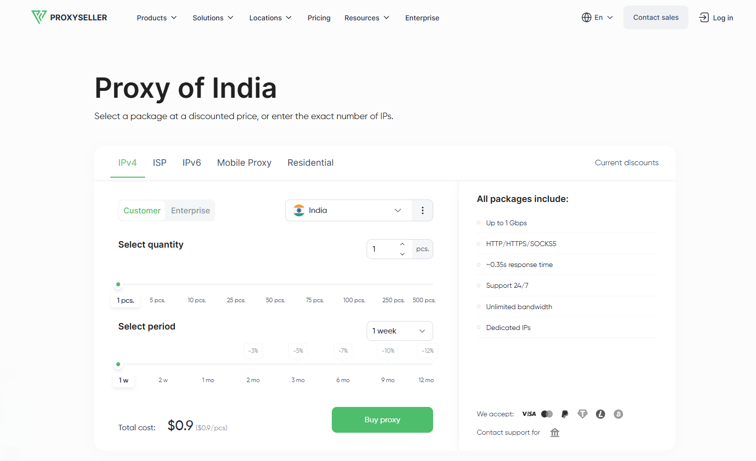 India proxy - Proxy-Seller