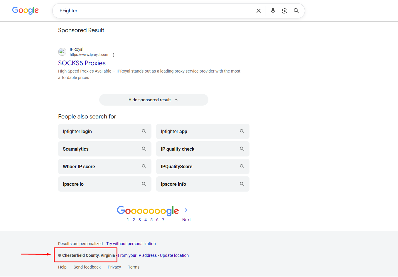 anyip review - check on the google search bar