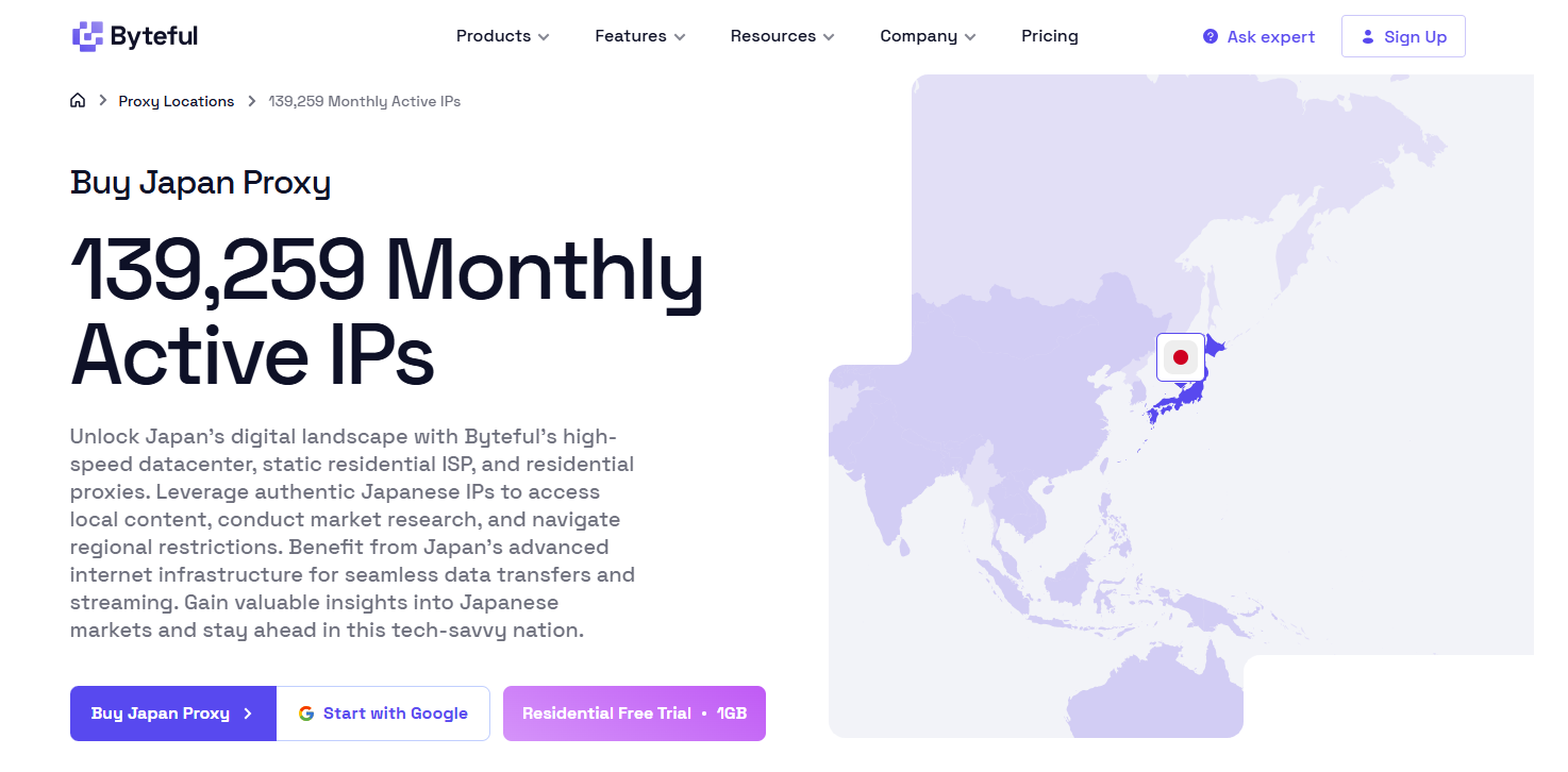 japan proxy - byteful