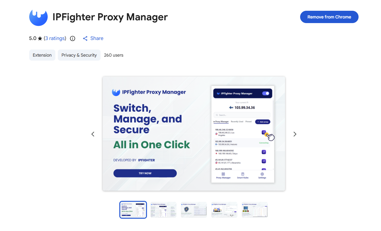lightningproxies review - ipfighter proxy manager extension
