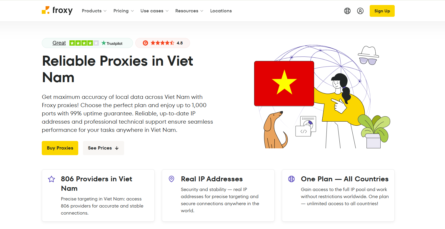 proxy vietnam - froxy