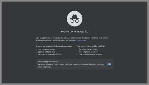 what is a browser fingerprint - incognito mode