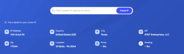 ip reputation check - IP details