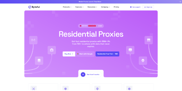 best residential proxy providers in 2026 - Byteful homepage