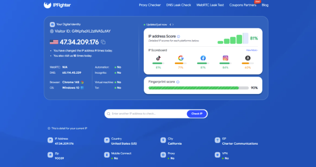 best residential proxy providers in 2026 - check IP on IPFighter