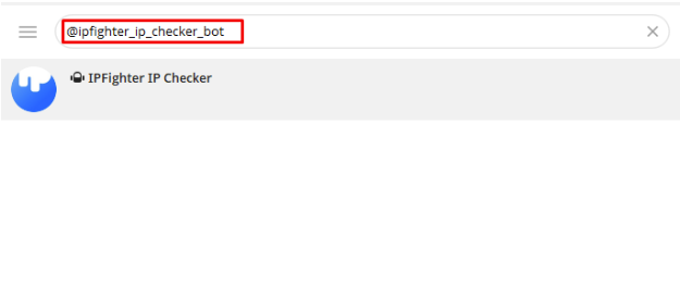 IPFighter IP checker bot - Search on Telegram