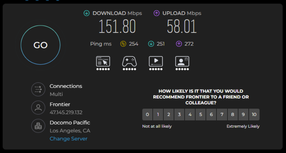 nodemaven review - check proxy on speedtest