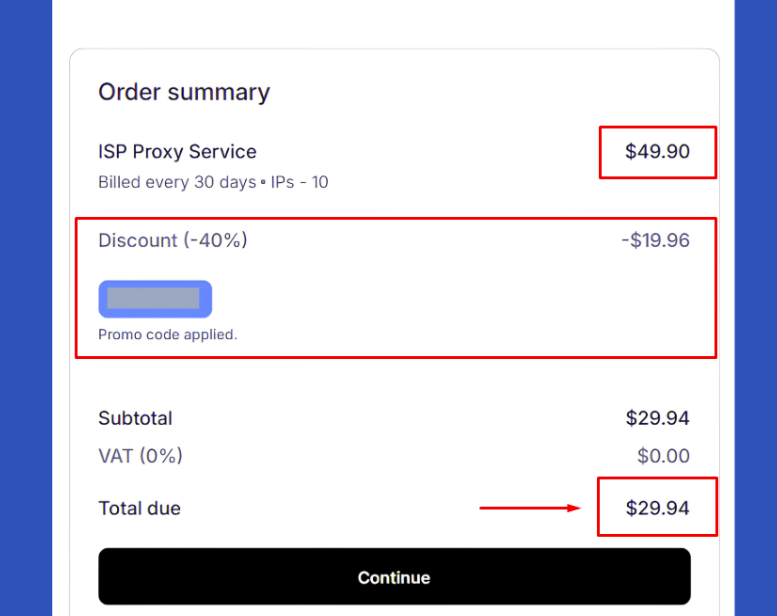 nodemaven review - purchase a proxy plan