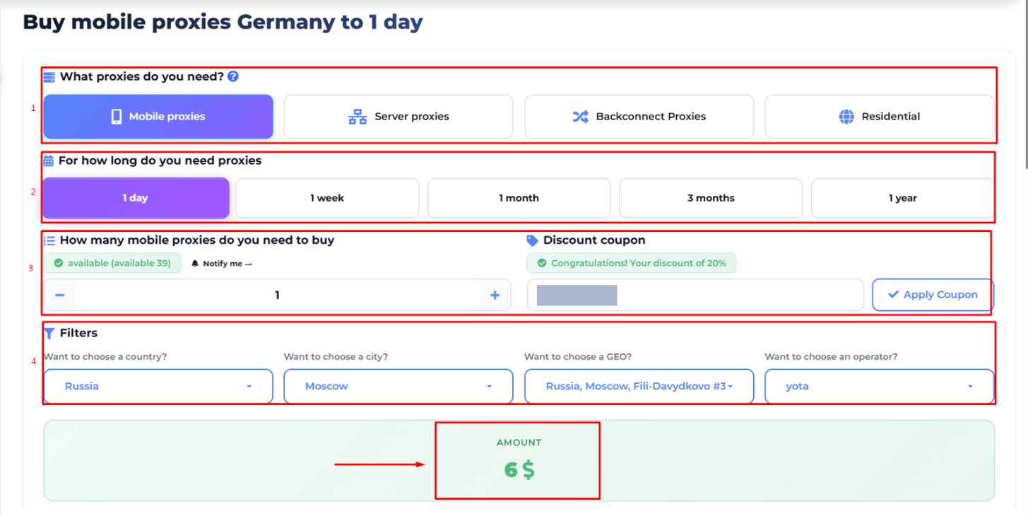mobileproxyspace review - purchase a proxy & configure