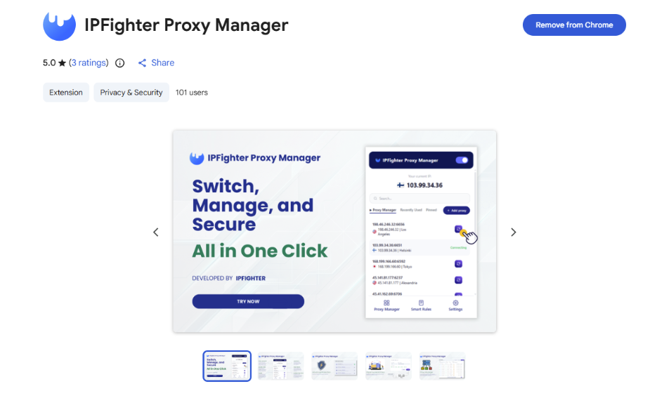 mobileproxyspace review - ipfighter proxy manager extension