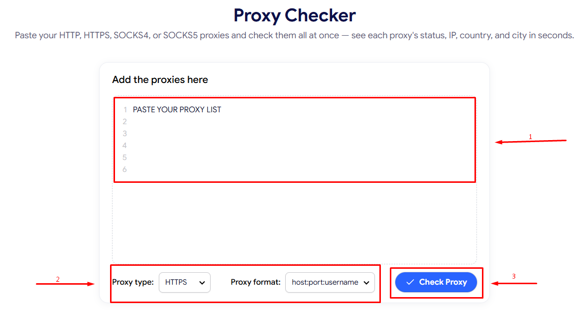 how to check if a proxy is working - check on Proxy Checker