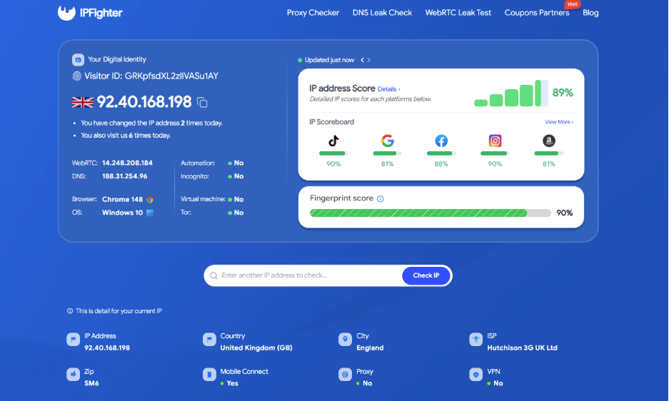best mobile proxy providers in 2026 - check proxy on IPFighter