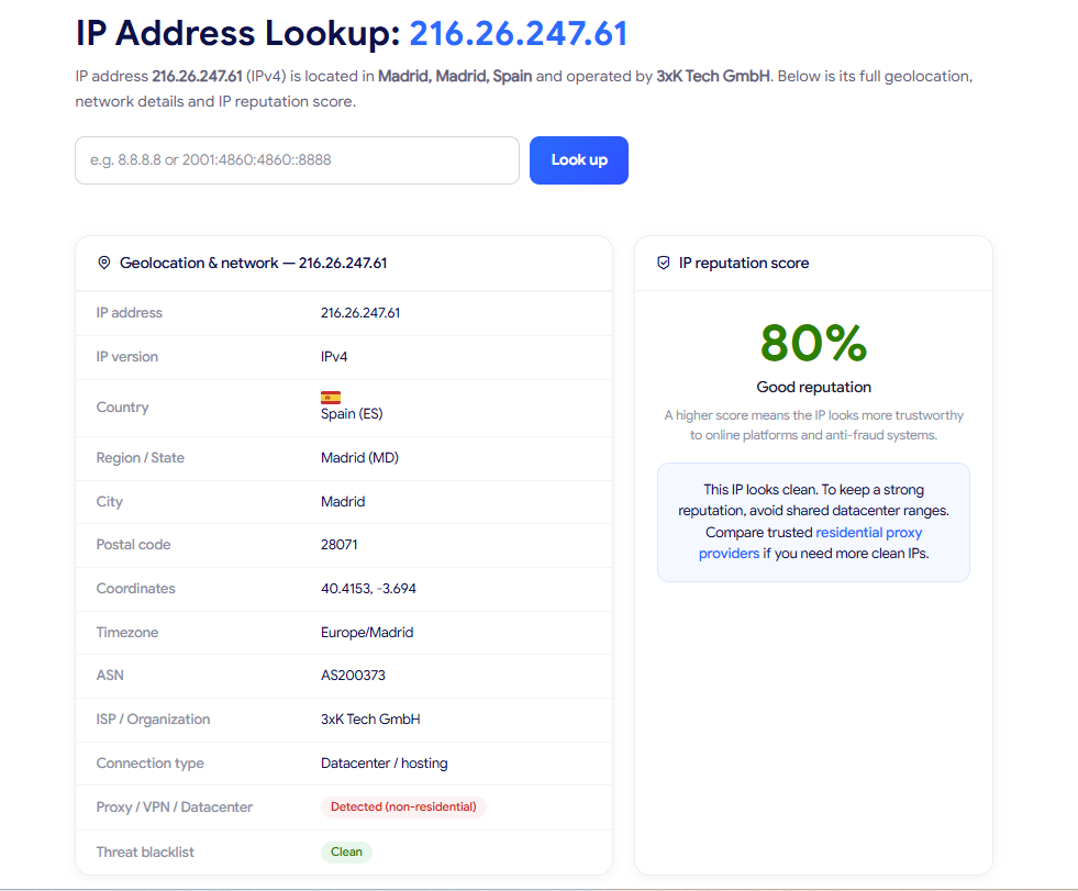 ip reputation check - ip reputation scores example