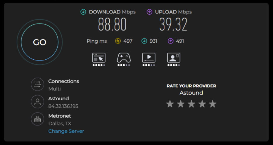 anyip review - check proxy on speedtest