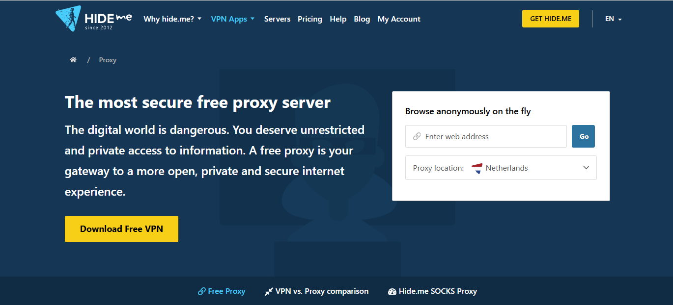 best free proxy sites - free web proxy hideme