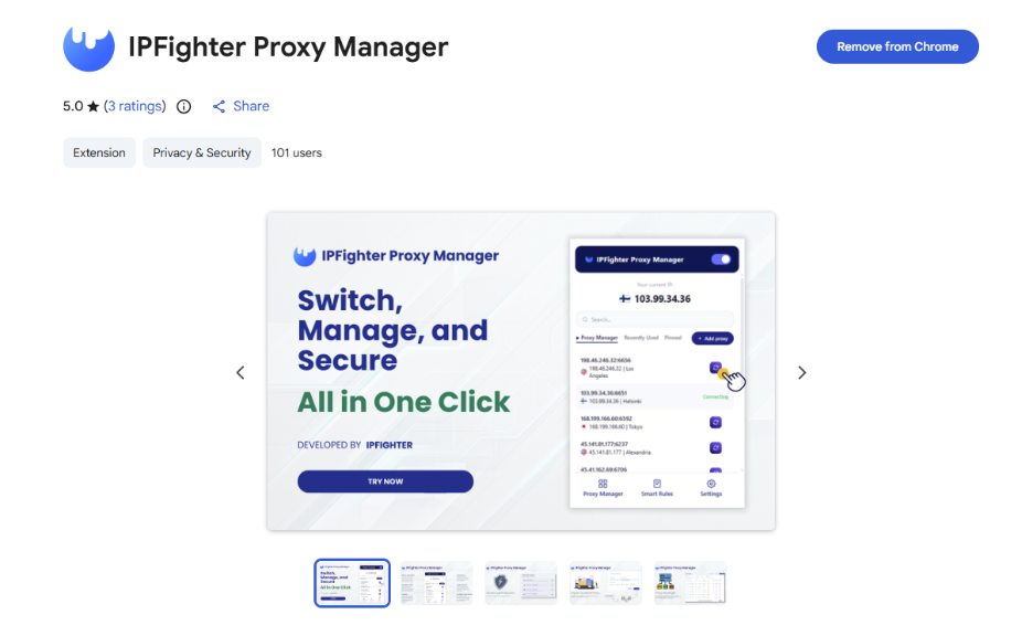 sx.org review - ipfighter proxy manager extension