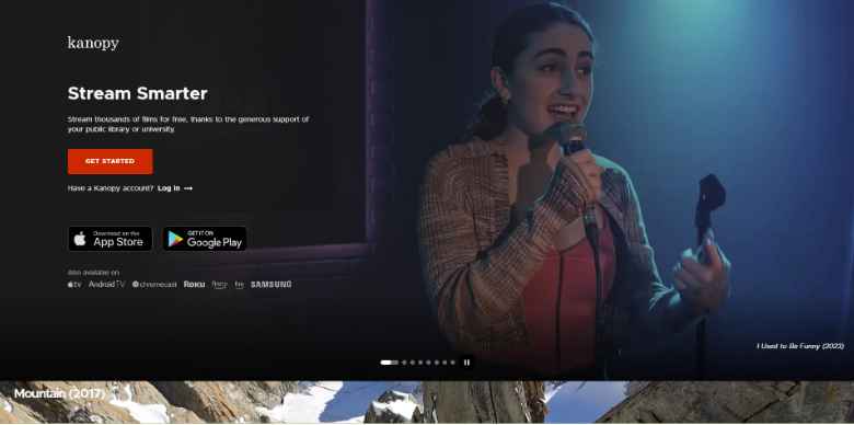 unblocked movies - kanopy homepage