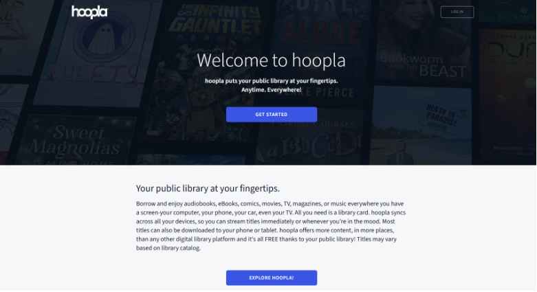 unblocked movies - hoopla homepage