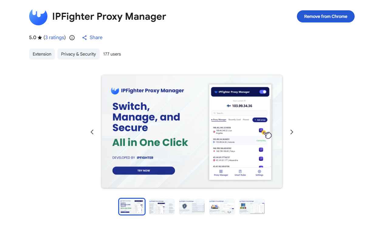 proxyempire review - ipfighter proxy manager extension