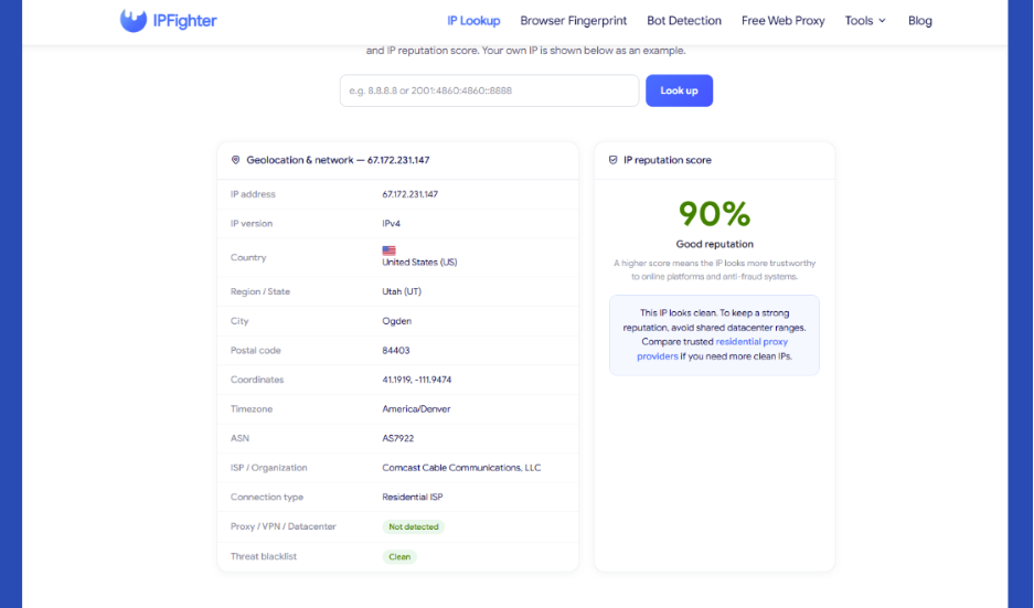 proxy for trading - quickly check proxies with ipfighter