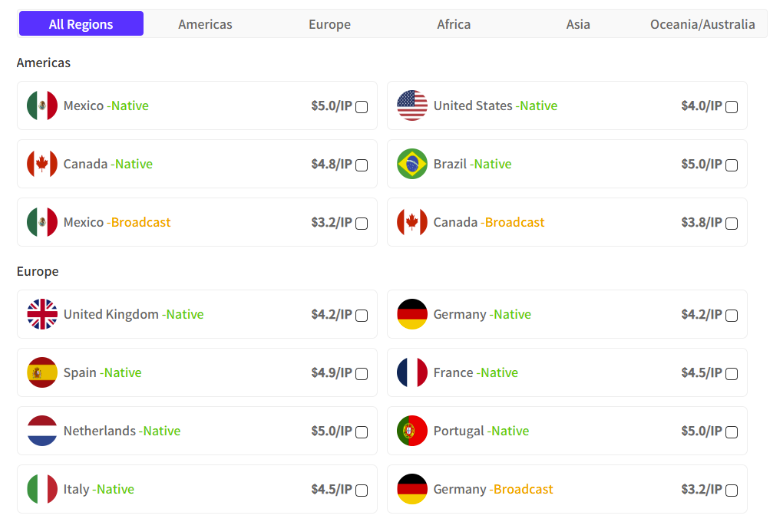 novproxy review- prices for long-term static isp proxies