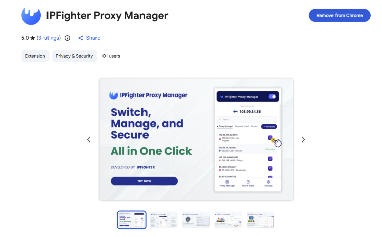anyip review - ipfighter proxy manager extension
