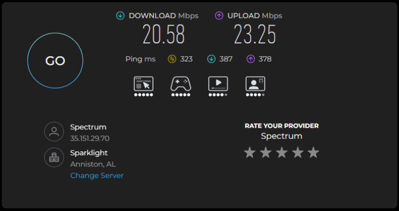 novproxy review - check proxy on speedtest