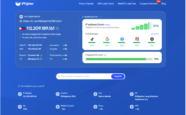 best mobile proxy providers in 2026 - check proxy on IPFighter