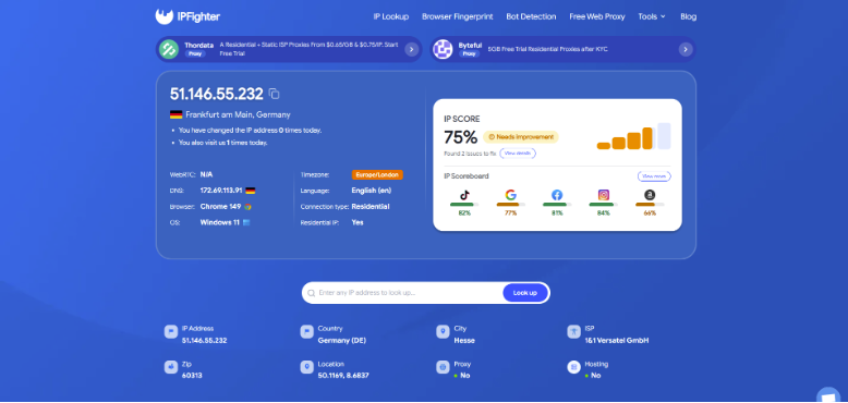 best isp proxy providers - check proxy on ipfighter