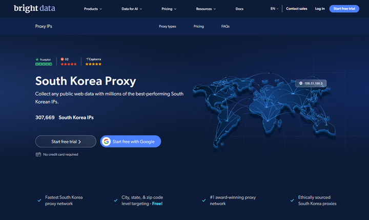 korean proxy service - bright data