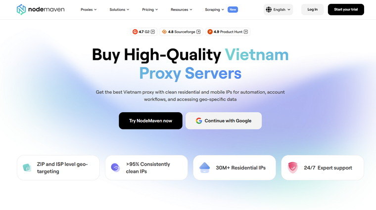 proxy vietnam - nodemaven
