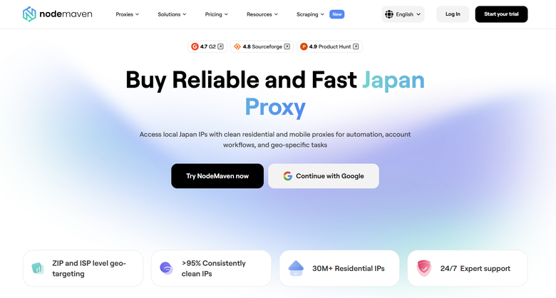 japan proxy - nodemaven
